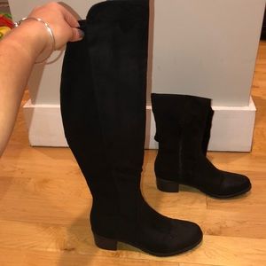 Suede over the knee boots. Size 6 1/2